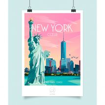 Affiche Ville New-York 42x59.4cm - La Loutre