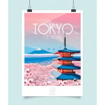 Affiche Tokyo 42x59.4cm - La Loutre