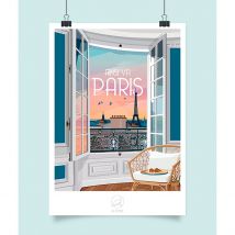 Affiche Ville Paris 42x59.4cm - La Loutre