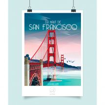 Affiche Ville San Francisco 42x59.4cm - La Loutre