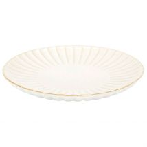 Assiette à Dessert en Céramique Beige D21cm - Vlora - Home Déco Factory
