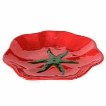 Assiette à Dessert Tomate en Céramique Rouge D19cm - Boltze