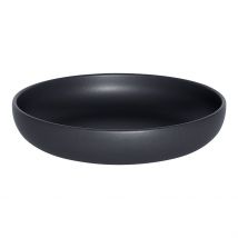 Assiette Calotte en Gres Noir D22cm - Uno - Table Passion