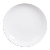 Assiette Calotte en Porcelaine Blanc D21.5cm - Selena - Table Passion