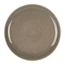 Assiette Plate en Grès Gris D26cm - Carla - Côté Table