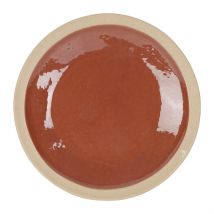 Assiette Plate en Grès Tomette D28cm - Jade - Côté Table