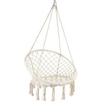 Balancelle Macramé en Coton Beige - Terre Inconnue - Home Déco Factory