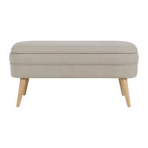 Banc Coffre en Tissu Beige - Elément - SEMA Design