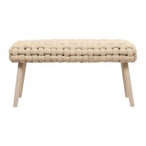 Banc Naturel en Tissu et Pin - Element - SEMA Design