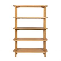 Bibliothèque Siro en Chêne Naturel 110x40xh170cm - Zago
