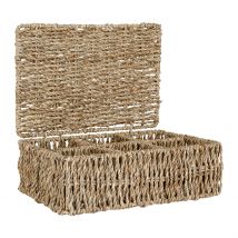 Boite The 6 Compartiments Borneo Naturel 24.5x16xh8 Cm - Côté Table