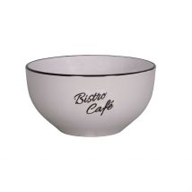 Bol en Grès Blanc D13.5cm - Bistro - Cafe - Antic Line