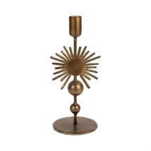 Bougeoir en Fer Mordoré H23cm - Soleil - Côté Table