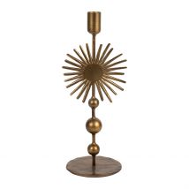 Bougeoir en Fer Mordoré H30cm - Soleil - Côté Table