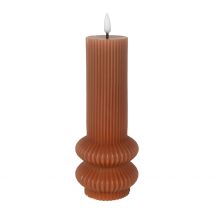 Bougie Led Pilier Terracotta H21cm - SEMA Design