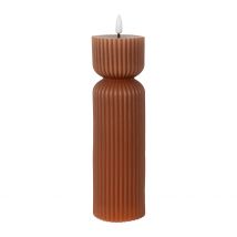 Bougie Led Pilier Terracotta H24.5cm - SEMA Design