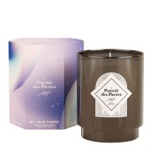 Bougie Parfumée Fleur Bleue et Collier Amazonite - Pierre - Idée Cadeau - My Jolie Candle