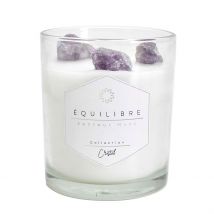 Bougie Parfumée Musc avec Pierre 35h - Idée Cadeau - Home Déco Factory