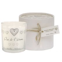 Bougie Parfumée Musc Blanc 30h - Que de l'Amour - Amélie et Mélanie
