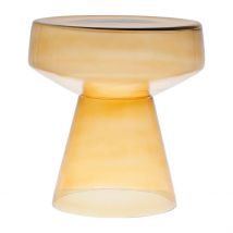 Bout de Canapé Ambré en Verre - Ilena - SEMA Design