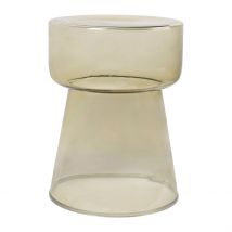 Bout de Canapé Vert d'Eau en Verre - Ilena - SEMA Design