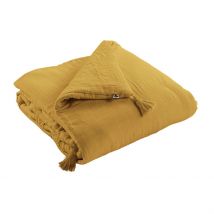 Bout de Lit Safran en Gaze de Coton 90x200cm - Gaia - L'effet Papillon