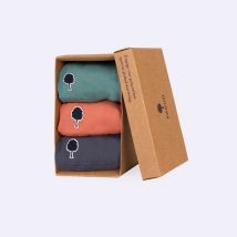 Boxer X3 Bleu Marine, Rose et Vert S - Faguo
