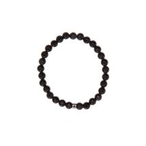 Bracelet Obsidienne Noire Perles Rondes 6mm - Omsaé