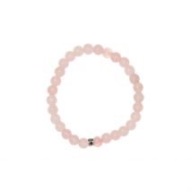 Bracelet Quartz Rose Perles Rondes 6mm - Omsaé