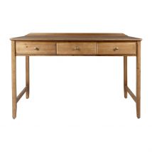 Bureau 3 Tiroirs Naturel en Sapin - Firmin - Comptoir de Famille