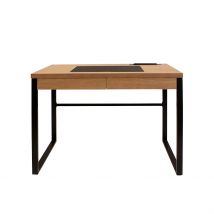 Bureau en Bois et Métal Noir - Liam - Home Déco Factory