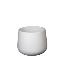 Cache Pot en Céramique Blanc D13.5cm - Naturalys