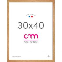 Cadre Photo en Panneau de Bois et Verre Bois 30x40cm - Lario - CM Création