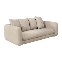 Canapé Convertible 3 Places Basile - Tissu Chenille - Perfect Harmony Ecru - Inside