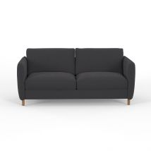 Canapé Convertible 3 Places Gustave - Velours Vintage - Adore Anthracite - Inside