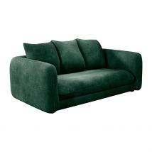 Canapé Convertible Bultex 2 Places Basile - Velours - Seven Emeraude - Inside