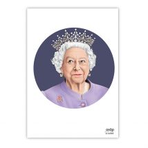 Carte Sa Majesté - Elizabeth II Bleu - Asap