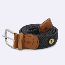 Ceinture Tressée Gris Taille Unique - Faguo
