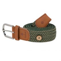 Ceinture Tressée Kaki et Beige Taille Unique - Faguo