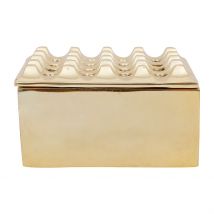Cendrier en Aluminium Doré D13cm - Riva - Côté Table