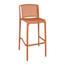 Chaise de Bar d'Extérieur Terracotta H100cm - Lumi - SEMA Design