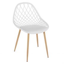 Chaise de Jardin en Plastique Blanc - Malaga - Home Déco Factory