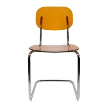 Chaise de Salle à Manger en Polycarbonate et Fer Ambre - Seventies - SEMA Design