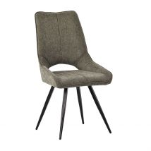 Chaise de Salle à Manger en Tissu Vert - Stockholm - PG HOME