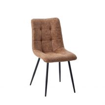 Chaise de Salle à Manger en Microfibre Matelassé Camel - Lilly - PG Trading