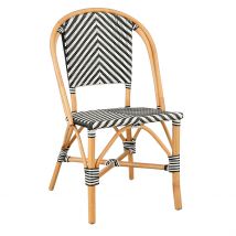 Chaise en Rotin Blanc - Mandox - Mica Decorations