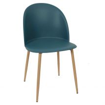 Chaise Scandinave Bergen Bleu Canard - Home Déco Factory