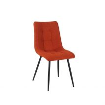 Chaise de Salle à Manger en Tissu Matelassé Terracotta - Lilly - PG Trading