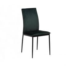 Chaise Salle à Manger en Tissu Vert Fonce - Demia - Ac Design