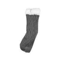 Chaussettes Torsadées Gris Charbon - Elza - Dutch Decor